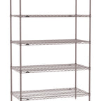 Thumbnail image #1 for Metro Super Erecta SE-2430K4-74-S5 Wire Stationary Starter Wire Shelving Unit, 30"W x 24"D x 74"H, 800 lb. capacity per shelf, 2000 lb. capacity per