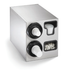 Thumbnail image #3 for Vollrath 2-High Vertical Countertop Stainless Steel Cup Dispenser Cabinet with Lid Holder and Straw Pocket