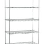 Thumbnail image #1 for Metro Super Erecta SE-2454C-86-S5 Wire Stationary Starter Shelving Unit, Chrome, 5 Shelves, 54"W x 24"D x 86"H