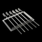 Thumbnail image #1 for JB Prince Gastronomy Plus Ltd G103 SR Kasai Konro Skewer Rack for Medium Long Grill, 6-Skewer, Stainless Steel