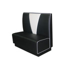 Thumbnail image #1 for G & A Commercial Seating V BACK-D-48 Double Upholstered V-Back Booth with Removable Seat, 43–48"H