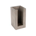 Thumbnail image #1 for Cal-Mil Aspen 298-110 Cup and Lid Organizer, Gray-Washed Pine Wood, 4-1/2 x 4-1/2 x 8-1/2H Case of 4