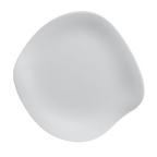 Thumbnail image #1 for Steelite Delfin, Marisol White 7008DD028 Flat Melamine Plate, 11.5", White, Free-Form 1 Dozen