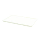 Thumbnail image #1 for TableCraft Products CW2115W Cooling Plate Serving Tray, 1/4 Size, Rectangular Cast Aluminum, White, 10-1/2" x 6-1/2" x 1/2"