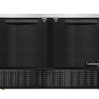 Thumbnail image #1 for Continental Refrigerator UCF48N-B 48" Two-Section Undercounter Freezer with Two Solid Doors, Stainless Top, Black Exterior