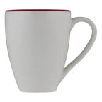 Thumbnail image #3 for Mikasa Hospitality (Lifetime Brands, Inc.) ID Fine 5324886 10 oz China Mug, Modest Maroon Case of 6