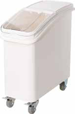 Product image #2 for Winco 21 Gallon Mobile Dry Ingredient Bin with Clear Sliding Lid, Scoop, and Casters