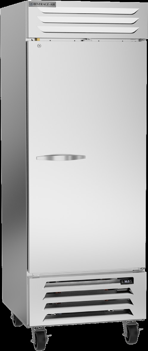 Product image #6 for Beverage-Air Vista® Series One-Section Bottom Mount Reach-In Refrigerator, 25.97 Cu. Ft., Solid Door
