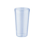 Thumbnail image #1 for CAC China BVPT-16BL 16 oz Blue Pebbled SAN Plastic Tumbler Case of 6 Dozen