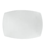 Thumbnail image #1 for CAC China Sushia SHA-94 Rectangular Flat Porcelain Sushi Platter, 16 x 9-1/4 x 1-1/4 in, Dishwasher/Oven/Microwave Safe Case of 6