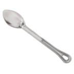 Thumbnail image #1 for Browne USA Foodservice Conventional 572111 Stainless Steel Serving Spoon, 11", Solid, Grooved Handle, Mirror Finish