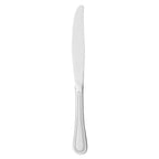 Thumbnail image #1 for Libbey Medium Weight Geneva 160 5501 Medium Weight Dinner Knife, 8-7/8", Serrated Blade, Solid Handle, 18/0 Stainless Steel