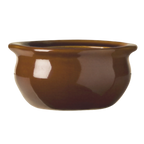 Thumbnail image #1 for Libbey Bedrock OSC-12 French Onion Soup Crock, 12 oz, Caramel, Footed, Handleless China