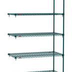 Thumbnail image #1 for Metro Super Erecta SA-2136K3-86-A5 Super Adjustable Super Erecta Wire Add-On Wire Shelving Unit, 36"W x 21"D x 86"H, 800 lb. capacity per shelf, 2000