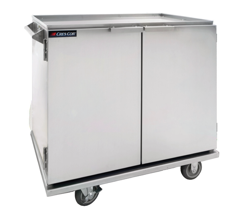 Product image #4 for Cres Cor Mobile Enclosed Room Service Cart with 4 Shelves, Aluminum, 450-lb Capacity