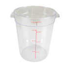 Thumbnail image #1 for Thunder Group PLRFT308PC 8 qt Clear Polycarbonate Round Food Storage Container, Container Only Case of 12