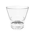 Thumbnail image #1 for Thunder Group PLTHRG208C Clear Polycarbonate Rocks Glass, 8 oz, Starburst Base, Stackable Case of 24
