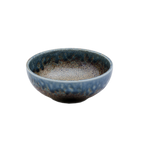 Thumbnail image #1 for Korin Inc BWS-921 Round China Bowl, 8 oz, 4-1/4" Diameter, Brown Mosaic Interior, Mottled Glaze Exterior, Blue Rim