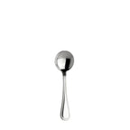 Thumbnail image #1 for Steelite Folio, Logan 5743SX002 Bouillon Spoon, 6.625", Round Bowl, 18/10 Stainless Steel Pack of 1 Dozen
