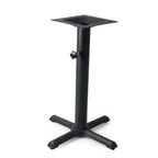 Thumbnail image #1 for JustChair Manufacturing TBZ3030-28-UMB Dining Table Base, 30" x 30" x 28"H, Umbrella Hole, 3" Steel Column, Powder-Coated Cast Iron