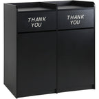 Thumbnail image #1 for Oak Street M8530 Underbar Trash Receptacle, 25 gal, Plastic Laminate, Front Swing Door, 3-3/4" Backsplash