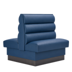 Thumbnail image #1 for ATSMFG ATS AT&S-AD-W42-3CHHO GR5/COM Double Upholstered Restaurant Booth, 48" Long x 42" High, 3-Channel Horizontal Back