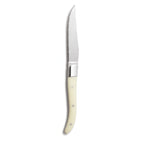 Thumbnail image #1 for Global Tableware Collective Comas, Chuletero Hq MPA7442 Steak Knife, 8.875-Inch, 18/0 Stainless Steel, White Acrylic Handle