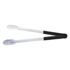 Thumbnail image #1 for CAC China STCH-16BK Heavy-Duty Stainless Steel Tongs, 16", Black Color-Coated Handle Case of 72
