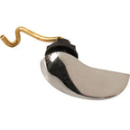 Thumbnail image #1 for AllPoints Foodservice Parts & Supplies 1061179 Right-Hand Toilet Flush Handle, Chrome-Plated Brass Lever, Threaded Plastic Nut