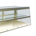 Thumbnail image #1 for RPI Industries Vienna VIDD5-20-R-SL-FD Dry Countertop Pastry Display Case, 69-7/8"W, Self-Service, Slanted Tempered Glass, Stainless Steel