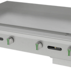 Thumbnail image #1 for Asber Emerald AEMG 48 EM 48" Countertop Gas Manual Griddle, 1" Plate, Stainless Steel Exterior, 33-1/8"D x 16-1/4"H