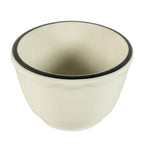 Thumbnail image #1 for Vertex China California CSCB-4 Bouillon Bowl, 7-1/4 oz, Round Vitrified China, Black Line Case of 3 Dozen