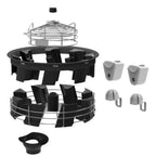 Thumbnail image #1 for Zummo 1409033 Small Cup Kit for 45–60 mm Fruit, 2 Balls, 2 Cups, Funnel, Inner Basket & Classifier