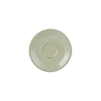Thumbnail image #1 for Tuxton China Artisan GAS-086 5" Round Ceramic Espresso Saucer, Sagebrush Case of 2 Dozen