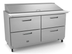 Thumbnail image #6 for Kelvinator Commercial 61-Inch Two-Section Mega Top 4-Drawer Refrigerated Prep Table, 24-1/6 Pan