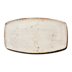 Thumbnail image #1 for Vertex China London Terra LTP-O14 China Platter, 13 x 3-1/2 in, Oblique Rectangular, Hand Painted Case of 2 Dozen