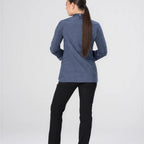 Thumbnail image #2 for Chef Works CBN01W-AFB-XS Men's Long-Sleeve Chef Coat, Air Force Blue, X-Small, Polyester/Cotton Blend