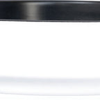 Thumbnail image #2 for International Tableware Torino™ Stak TN-91-MB-EW Porcelain Wall Plate, 9-1/2" Round, Flat Edge, Black Matte in European White 1 Dozen