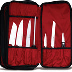Thumbnail image #2 for JB Prince Mercer Z176 Knife Bag, 3 Compartments, 25 Inserts, Nylon, Black