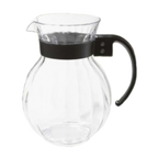 Thumbnail image #1 for G.E.T. Tahiti P-4072-PC-CL Clear Polycarbonate Water Pitcher, 72 oz, Black Handle 1 Dozen