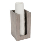 Thumbnail image #2 for Cal-Mil Aspen 298-110 Cup and Lid Organizer, Gray-Washed Pine Wood, 4-1/2 x 4-1/2 x 8-1/2H Case of 4