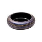 Thumbnail image #1 for Korin Inc NR-119-38 Round Sushi Oke Bowl, 15-inch, Plastic, Gold and Purple