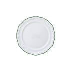 Thumbnail image #1 for Steelite International Folio, Porcelain 62571FP813 6-1/2-Inch Round Porcelain Rim Plate, Scalloped Edge, Adelina Green Line Case of 2 Dozen