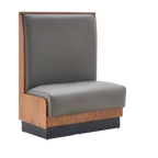 Thumbnail image #1 for ATSMFG ATS AT&S-ASD-KR48-P GR7 Karender Deuce Booth, single, 30" long x 48" high, Plain back, Upholstery and foam fitted over a computer-cut