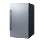 Thumbnail image #1 for Summit Commercial SPR196OSADA Outdoor Commercial Reach-In Refrigerator, 19-inch, 3.13 cu. ft., Reversible Stainless Steel Door