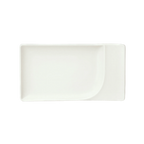 Thumbnail image #1 for Libbey Schonwald, Fine Dining 9132136 Porcelain Rectangular Contour Platter, 14-1/8"