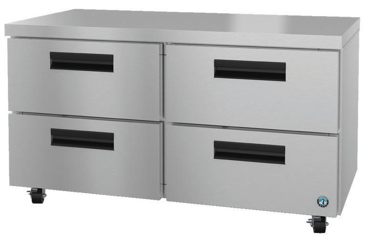 Product image #5 for Hoshizaki Steelheart 60-Inch Two-Section Undercounter Refrigerator with 4 Drawers