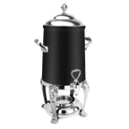 Thumbnail image #1 for Eastern Tabletop Lion-Head 3205LHMB 20-Quart Stainless Steel Coffee Urn with Tower Lid, Black Finish, Sterno Holder
