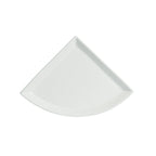 Thumbnail image #1 for G.E.T. Bugambilia PM404-MOD Quarter-Moon Buffet Platter, Cast Aluminum with Resin Coating, 17.3"L x 12.5"W x 1"D