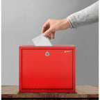 Thumbnail image #1 for Alpine Industries ADI631-03-RED Wall-Mount Suggestion Box, 12 x 3 x 10 in, Keyed Lock, Red Case of 10